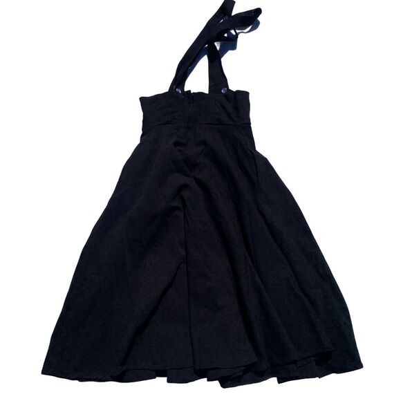 #8059 Collectif London Women's Black Jumper Button Skirt Size UK 12 - Picture 3 of 7